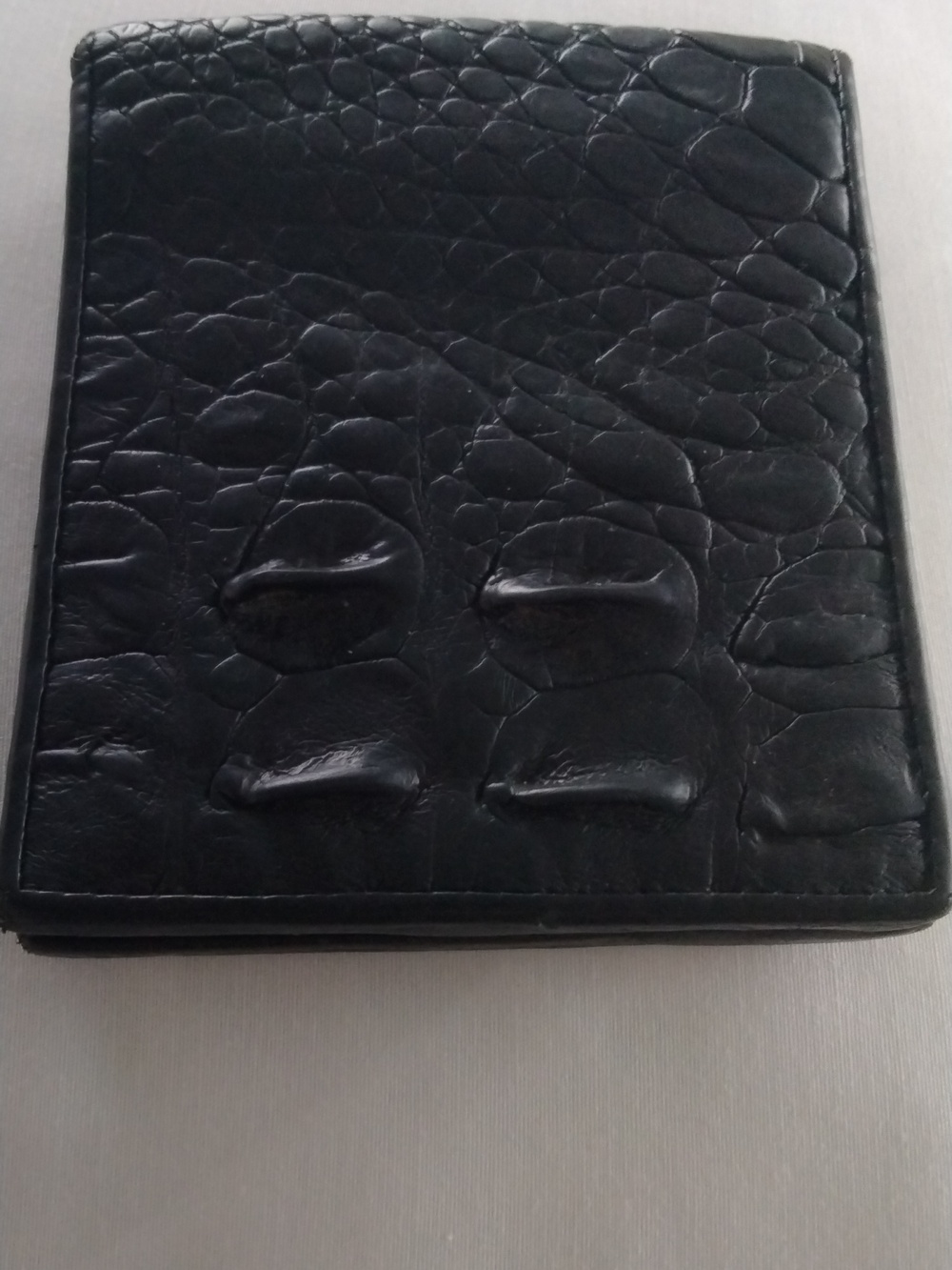 Genuine Crocodile Skin Black  Wallet